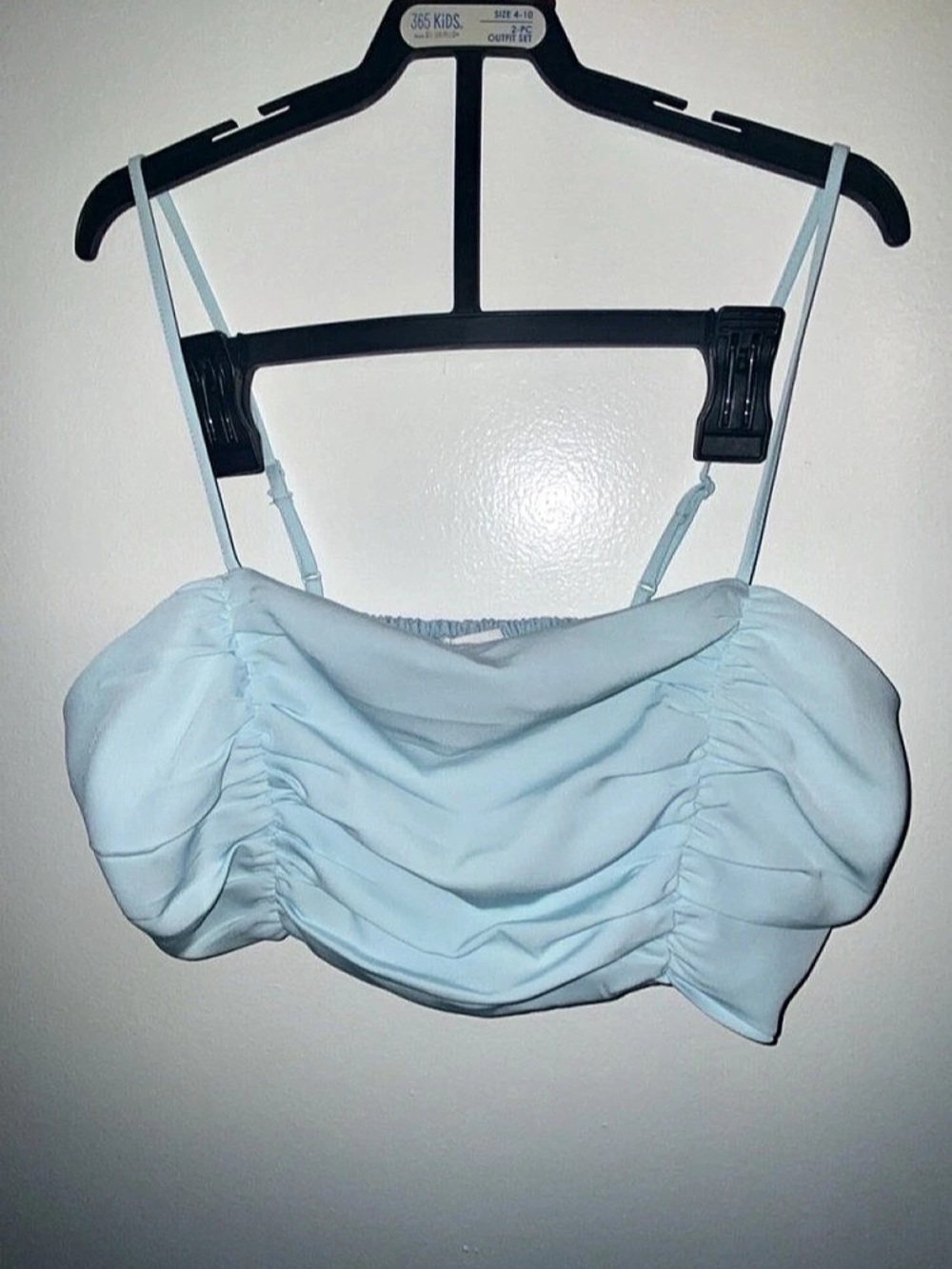 House of Harlow Ruched Crop Top in Blue Size Small Like New